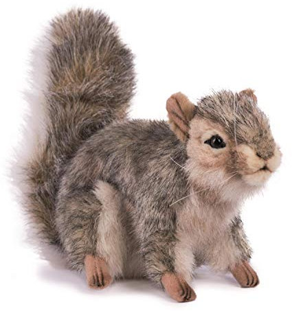Hansa - Peluche Ecureuil Gris 18cmL