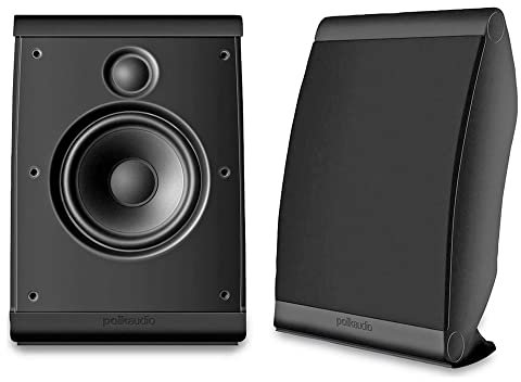 Polk Audio OWM3 - Par de altavoces multiaplicación de 2 vías, negro