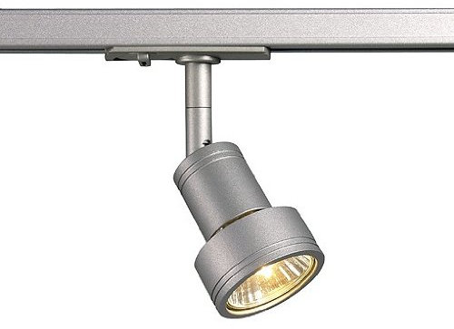 Strahler PURI, GU10 50W inkl. 1-Phasen-Adapter, silbergrau EEK: E - A++