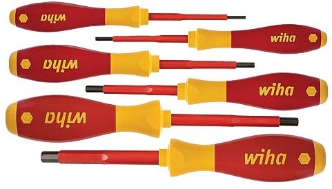 Wiha 32366 2.5-8 Insulated Hex Metric Screwdriver Set, 6-Piece