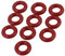 sourcing map 10 Stk 8 mm x 2 mm Gummi-O-Ring Oil Seal Dichtring Dichtringe rot de