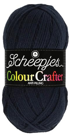 Scheepjes Colour Crafter 100g Yarn Ball | Acrylic DK Double Knit Wool | Soft & Anti-Pilling for Knitting, Crochet, Blankets & Amigurumi (1011 Tynaarlo)