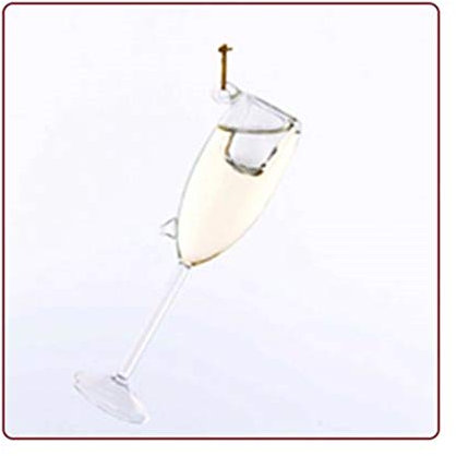 Glass Champagne Glass Ornament
