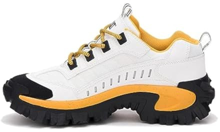 Cat Footwear Unisex Adults’ Intruder Sneaker ,White ,10 UK