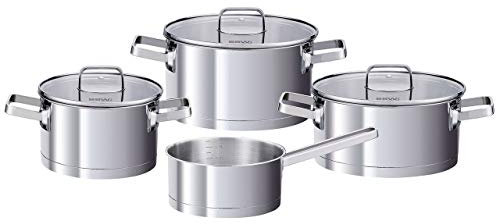 SSW 400095 Kochtopfset7-tlg, Edelstahl, 1 Liter