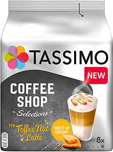 New Toffee Nut Latte by Tassimo 8 x T-Discs