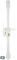 THIRARD - Serrure en Applique Targa à Fouillot pour Porte d'Entrée Gauche - 3 Points - Cylindre 30 x 65 mm - Axe 45 mm - Boîtier en Acier - 4 Clés - Poignée Double - Blanc