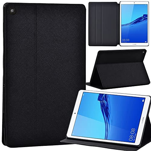 Huawei MediaPad M5 Lite 8 Tablet Cover, Ultra Slim Lightweight PU Leather Standing Cover Case For Huawei M5 Lite 8-Inch 2019 Release Tablet (black)