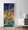 MyMaxxi - Tür bekleben mit Türtapete Türposter Türfolie Selbstklebend 90x200 Eiffelturm bunt - Tür verschönern Türaufkleber Türklebefolie Paris Kultur Sehenswürdigkeit
