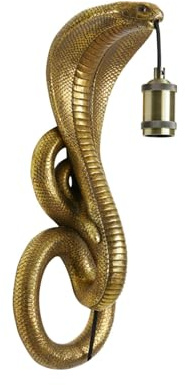 Light & Living Wandlampe Snake - Bronze - 18.5x18x52cm | Sonstiges - Orientalisch - Kunststoff - Wandlampen für innen - Wand beleuchtung für Schlafzimmer & Wohnzimmer