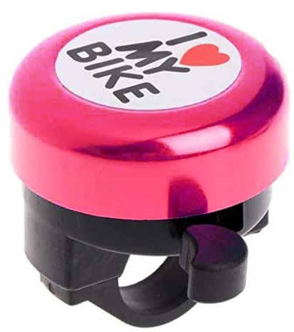 SPYMINNPOO Fahrradklingel Glocke, Legierung Kinderfahrrad Horn Ring Mini Fahrradzubehör (Rosa)
