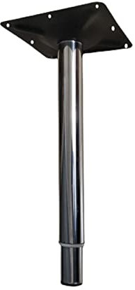 1 Stück Modern Metall Tischbeine Höhenverstellbare Füße Edelstahl Möbelfüße Teleskopische Stützfüße für Schreibtisch,Couchtisch,Esstisch,Konferenztisch,mit Schrauben,Silber (30cm to 40cm)