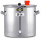 Speidel Gärbehälter Edelstahl 350 mm D, 30 Liter, Universalfass V2A Edelstahl für Lagerung, Transport und Vergären von Most, Wein, Saft, Gärfass Edelstahl 30L
