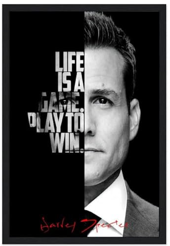 VerimP Harvey Specter 1 Filmposter, Vintage-Kunstposter, Wandkunst, Dekor, Leinwandposter und Drucke, Wandposter für Zimmer, ästhetisch, 40 x 60 cm