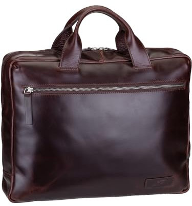 Jost Leder Aktentasche Laptoptasche mit Laptopfach Trelleborg Business Bag Brown braun