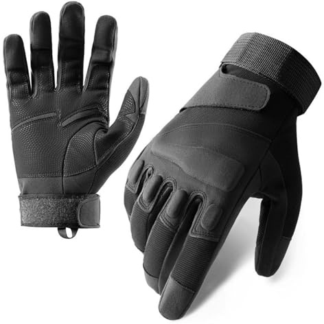 LUOFENG Outdoor-Vollfinger-Taktikhandschuhe,Winddicht,flexibel,Harter Knöchelschutz für Radfahren,Motorrad,Klettern,Jagdausrüstung
