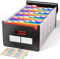 ABC life Dokumentenmappe A4 26 Fächer, Fächermappe Sortiermappe Bunte Datei Organizer Ordner, Schreibtisch Organizer Aktentasche Mappe, Dokumententasche Aktenmappe Ordnungsmappe mit Bunten Labeln