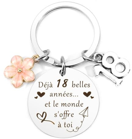 Lerdrtuin Cadeau Anniversaire Femme Porte Clef Rigolo Cadeau 18 Ans Femme Cadeau Femme 18 Ans Pas Cher Anniversaire Fille