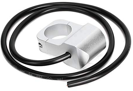 Projecteurs en Acier étanches, Interrupteur de Phare de Guidon pour Moto et Vélo, Argent 25mm/0,98 Pouces