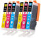 Tinnee 6X CLI-571 XL Druckerpatronen Kompatible für Canon 571 Multipack Canon 571XL für Canon Pixma TS5050 MG5750 TS5055 MG6852 MG5753 TS6050 TS5053 MG5752 MG5751