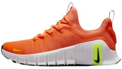 Nike Free Metcon 6 Trainingsschuh für Damen, Total Orange/Football Grey/Volt/Obsidian, 43 EU