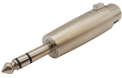 2 Pz Metallo Nichelato 3 Pin XLR Femmina Jack A 6.5mm TRS Spina Maschio Audio Stereo Microfono Altoparlante Connettore del Cavo Adattatore