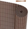 Peviasot PVC Sichtschutzmatte 2X 140x300cm, Winddicht, Balkon Windschutz, dreifach verstärktes Design für Garten Balkon Terrassen, schimmelbeständiger Sichtschutzzaun, mit Spannbändern, braun