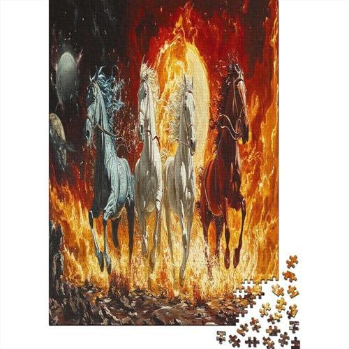 Puzzle 1000 Teile, Pferd Collection, Geschicklichkeitsspiel Für Die Ganze Familie, Erwachsenenpuzzle Ab 14 Jahren - Holzpuzzle 1000pcs (75x50cm)