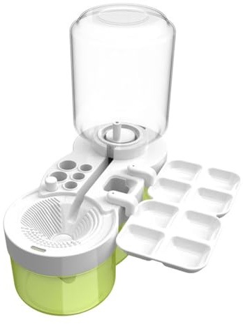 Kznifmk Pinselreiniger und Waschmaschine, Presse und Entleerung, automatische Wasserbefüllung, Pinselreiniger wie angegeben