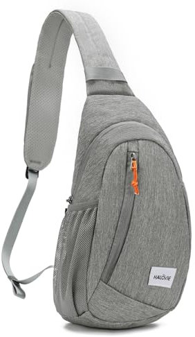 HALOVIE Sac Bandoulière Sacoche Homme Antivol Sac de Poitrine Petite Léger Bandouliere Sacs à Dos Porté Travers pour Voyage Randonnée Sport
