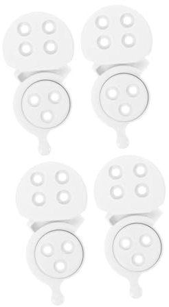 SHINEOFI 4 Stück Tischplattenverbinder Aus Weißem Kunststoff Hardware Zubehör Tischverbinder Schlösser Robuster Tischplattenverbinder Robuste Tischverriegelungsschnalle