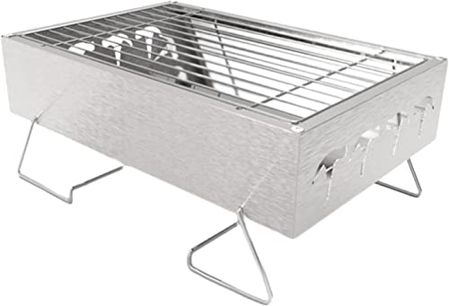 PNAJFUEL Barbecue À Gaz D'Extérieur Mini Barbecue À Charbon Pliable Barbecue En Acier Inoxydable