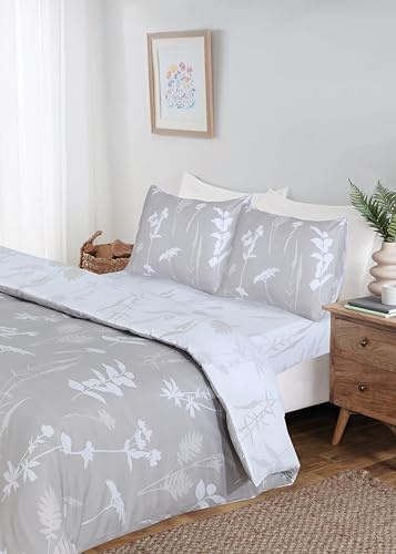 Rapport home Full Bedding Set with Matching Fitted Sheet and Pillowcase Floral King Duvet Cover Set
