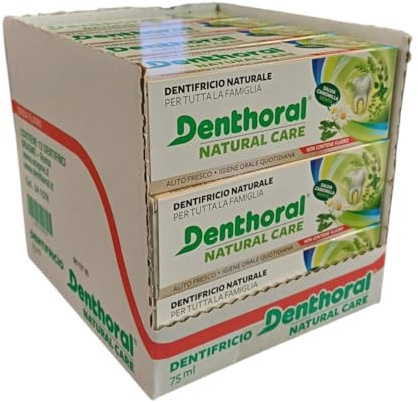 Denthoral Zahnpasta Natural Care Familienpackung 12 Stück