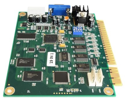 Fluxioxtna 19 In 1 Game Street Motherboard Video Board Mit Automatisch Rotierendem Display Jamma Port Joysticks/Trackball Flexibilität Auto Flipping Screen
