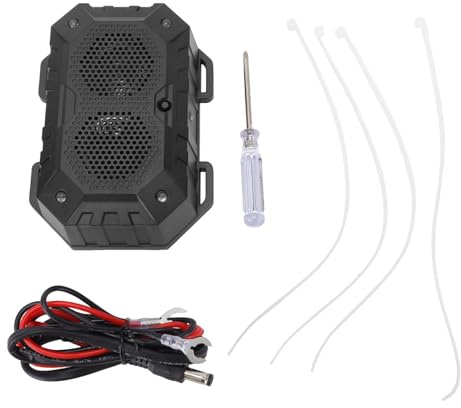 Haofy 12V Fordonsråttavskräckande med Ultraljudsljud, Kattljud och LED-blixtljus för Garage, Lager