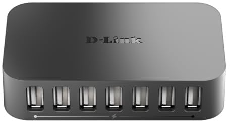 D-Link Hub de Interfaz de concentrador de Interfaz de 7 Puertos USB 2.0 – Interfaz Hubs (USB, 0 – 40 °C, 5 – 95%, USB, OHCI, EHCI, CE, FCC Class B, VCCI, UL, 99,6 x 59,5 x 25,7 mm)