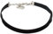 Alpenflüstern Trachten-Samt-Kropfband elastisch - Trachtenkette enganliegend, Velvet Kropfkette, Damen-Trachtenschmuck, Samtkropfband schmal schwarz DHK076