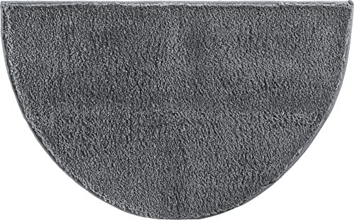 Erwin Müller Duschvorlage, Duschmatte, Duschvorleger Rhodos Uni rutschhemmend anthrazit Größe 50x80 cm - ultraweich, extrem saugfähig, flusenarm