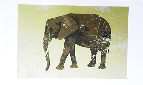Half a Donkey Geschirrtuch, Elefanten-Design, Shabby-Chic-Stil, Baumwolle, groß