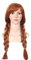 shoperama Frozen Anna Damen Perücke Braun Erwachsene Eiskönigin Wig ELSA Prinzessin Zöpfe