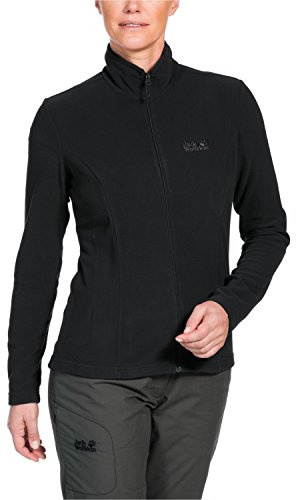 Jack Wolfskin Damen Fleece Jacke Gecko Jacket, Black, XL, 1703161-6000005