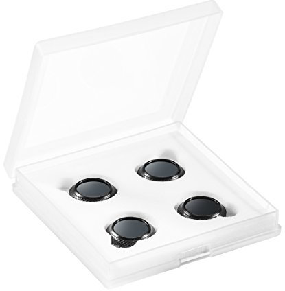 Walimex Pro Drohnenfilter Set DJI Mavic Pro (CPL, ND 4, ND 8, ND 16, inkl. Schutzhülle) schwarz