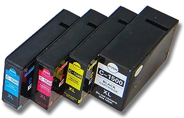vhbw 4X Tintenpatronen Ersatz für Canon PGI-1500 XL | PGI1500, PGI1500XL, PGI-1500XL für Drucker (Kompatibel)