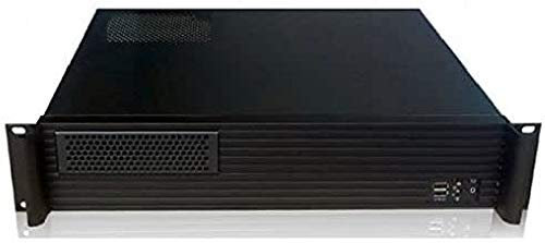 Techly 101980 Chassis Industriale Rack 19/Desktop 2U Ultra-Compatto Nero