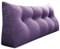 VERCART Keilkissen Bett Großes Rückenkissen Bett Kopfteil Bequemes Lesekissen für Bett und Sofa 2 in 1 Rückenlehne und Kopfkissen Couchkissen Langes XXL Lendenkissen Leinen 140cm Grauviolett