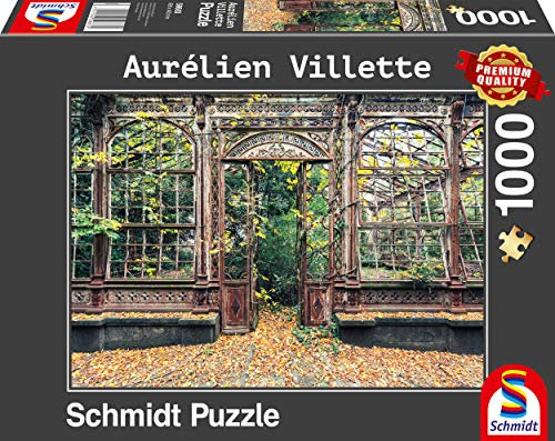 Schmidt Spiele 59683 Aurelien Villette, Bewachsene Bogenfenster, 1.000 Teile Puzzle, Bunt
