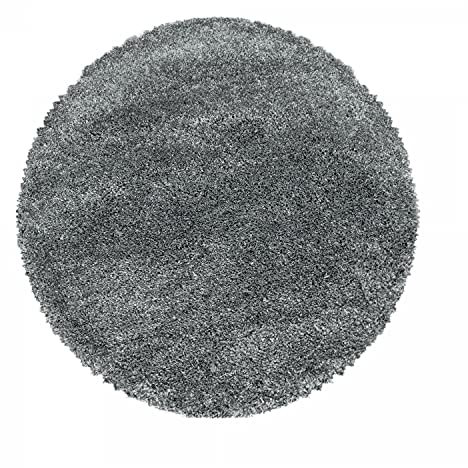 Ayyildiz Teppich FLUFFY2002003500LIGHTGREY Teppiche, 200 Zentimeter Rund