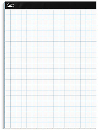 Mr. Pen - Millimeterpapier, 2 x 2 (2 Quadrate pro Zoll), 21,6 x 27,9 cm, 55 Blatt, Rasterpapier, Grafikpapier, Millimeterpapierblock, Mathematikpapier, Rasterpapierblock, 1,27 cm Millimeterpapier,