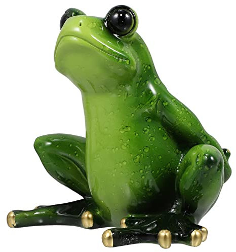 Frosch Flaschenhalter Wein Deko aus Kunstharz Weihnachten Mottoparty